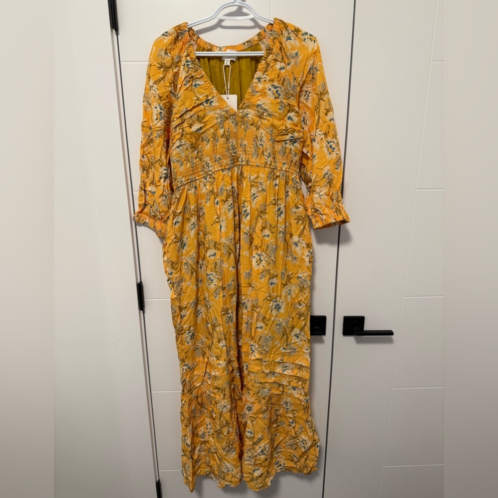 Yellow Floral Dress
